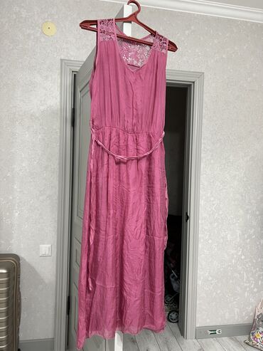 шелковое вечернее платье: Повседневное платье, Италия, Лето, Длинная модель, Шелк, S (EU 36)