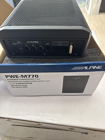 Аксессуарлар жана тюнинг: Активный сабвуфер Alpine PWE‑M770 (7" x 7") - Компактный активный — 2