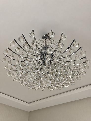 Çılçıraq, 10 və daha çox lampa, Xrustal