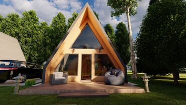 Строительство под ключ: 🏡 A-FRAME үй “под ключ” | Ыңгайлуу, заманбап, ишенимдүү A-фрейм үй —