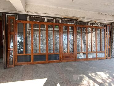 окно дерево: Стеклянная дверь, Сосна, Распашная, Б/у, 220 *600, Самовывоз