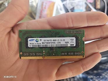 Комплектующие для ноутбуков: Samsung noutbuk RAM modulu 2 ədəddir 1 ədədi 5 azn 2 ədədi 8 azn — 2