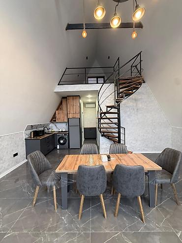 sumqaytda kiraye: İcarəyə verilir – müasir loft tipli 2 mərtəbəli A-Frame - Hündür — 1