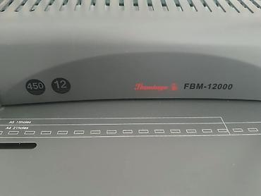 Digər biznes avadanlığı: Spiral sənəd cildləyən aparat (Binder) Flamingo FBM-12000, əla — 2