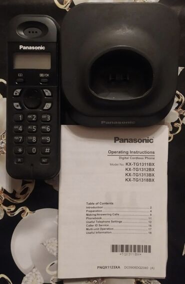 ucuz tabletlər: Stasionar telefon Panasonic, Simsiz, İşlənmiş