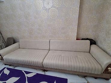 Диваны: Bej rəngli geniş divan - Ölçü: təxminən 3 metr uzunluq (6 böyük — 10