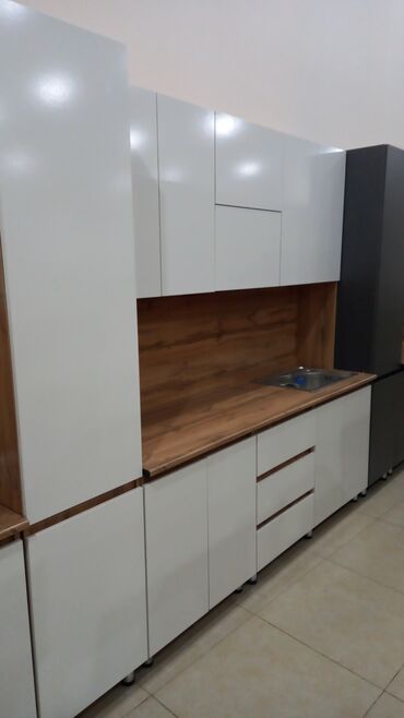 кухонная мебель буу: Кухонный гарнитур, Шкаф, цвет - Белый, Новый