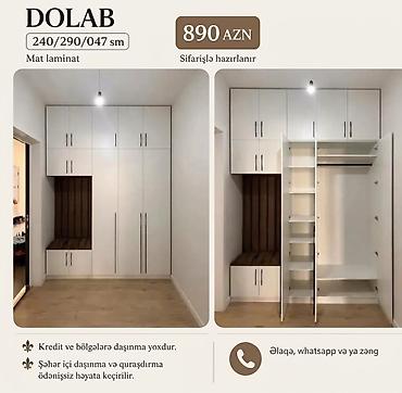 Düz dolab, Dəhliz üçün, Qarderob, Açılan, Korpuslu, 6 qapı lalafo.az -da Düz dolab, Dəhliz üçün, Qarderob, Açılan, Korpuslu, 6 qapı