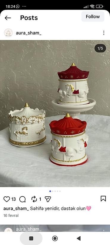 Fiqurlar: Fiqur, Gips, rəng - Ağ — 4