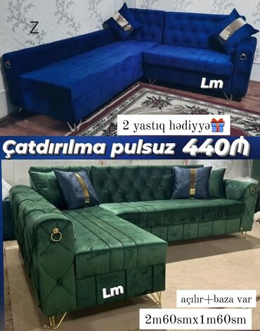 sofa: Künc divan, Yeni, Açılan, Bazalı, Parça, Şəhərdaxili pulsuz çatdırılma