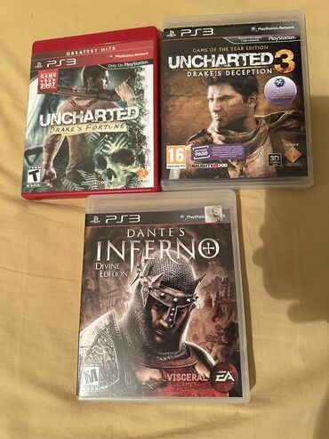 kreditle playstation 3: Playstation 3 üçün Uncharted drakes fortune - 15 azn Uncharted 3