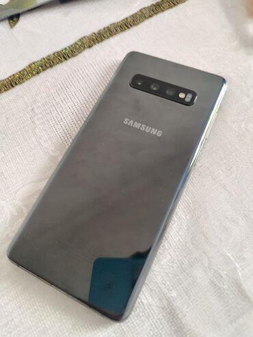 Samsung Galaxy S10 Plus, 512 ГБ, цвет - Черный, Сенсорный, Отпечаток пальца, Беспроводная зарядка