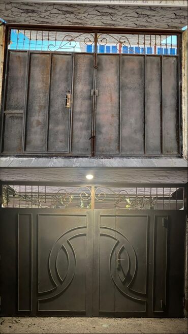 işləmiş darvazalar: İşlənmiş Dəmir Həyət darvazası, Yana açılan, 3 m, Mexaniki, rəng - Boz, Kredit yoxdur