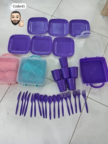 Другие аксессуары для кухни: Piknik seti ⚜️🌍⚜️Plastik qablardan, stəkanlardan və çəngəl-bıçaq