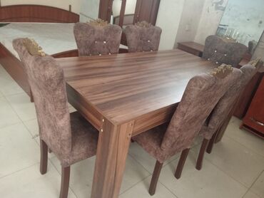 стол трансформер купить в баку: Qonaq otağı üçün, 6 stul