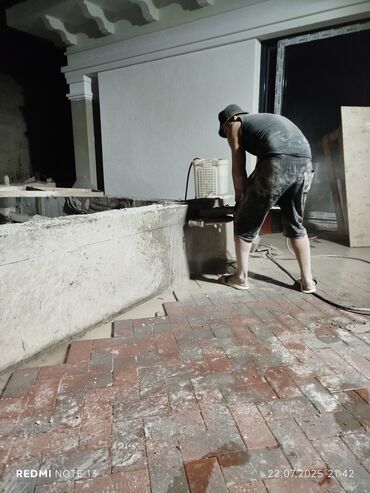 Beton işləri: Səssiz tozsuz səliqəli kəsim. Beton katlavan monolit kubik — 15