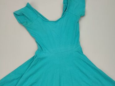 błękitna sukienki wieczorowa: Sukienka, S, stan - Dobry