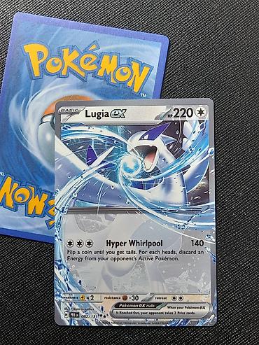 Kolleksiya kartları: Pokemon kartları EX, V, V STAR (hərəsi 2 azn) Kart üçün albom 50 azn — 4