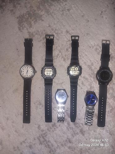 casio saat qiymetleri: Saat kolleksiyası - Naviforce analoq saat – qara silikon qayış, iri — 8