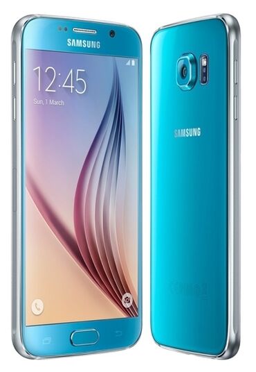 самсунг мобильный: Samsung Galaxy S6, Б/у, 64 ГБ, цвет - Зеленый, 1 SIM