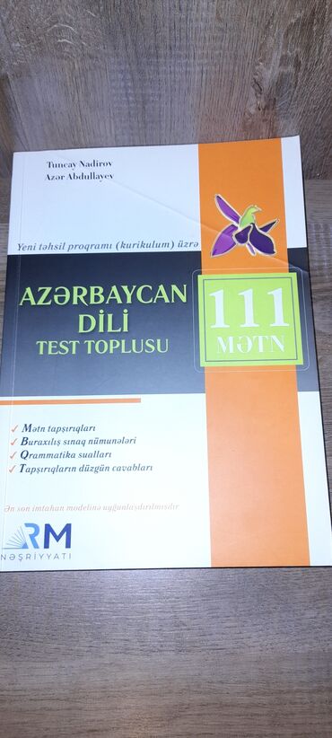 rm kitab: RM nəşriyyatının Azərbaycan dili test toplusu 111 mətn 612 səhifə daha