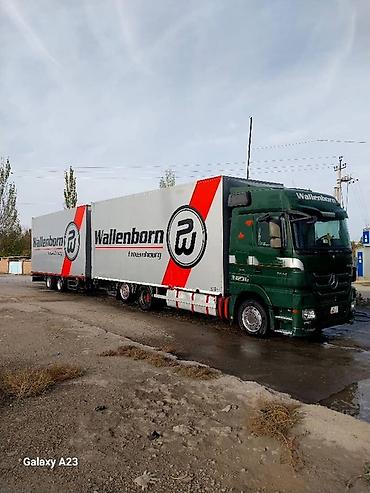 тент на мотоцикл: Грузовой автопоезд Mercedes-Benz Actros с прицепом и — 5