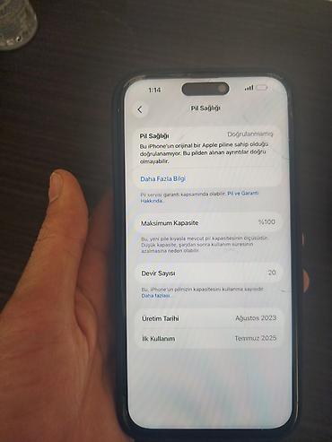 2 el telefonlar iphone 13: IPhone 15 Pro Max, 256 GB, Gümüşü, Simsiz şarj — 6