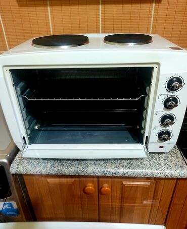 elektrik sacı: Duxovka Elektrik, rəng - Ağ, Ayrıca dayanan, İşlənmiş