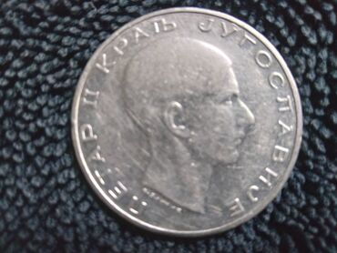 ranac na tockice akcija: Srebrnjak 50. -din. Kralj Petar II 1938. 15 gr. prečnik 3 cm.Srebro 75