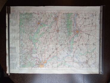 Ostali predmeti za umetnost i kolekcionarstvo: Vojne topografske karte sa slike,iz perioda JNA,11 komada na stanju — 3