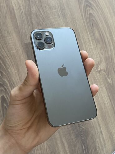 чехол телефонго: IPhone 12 Pro, Колдонулган, 128 ГБ, Matte Space Gray, Каптама, 87 %