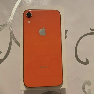 Apple iPhone: IPhone Xr, Б/у, 128 ГБ, Коралловый, Зарядное устройство, Защитное стекло, Чехол, 80 %