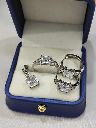 Серебряные наборы украшений: Серебряный набор под Карьтие Серебро 925 пробы Размеры имеются — 6