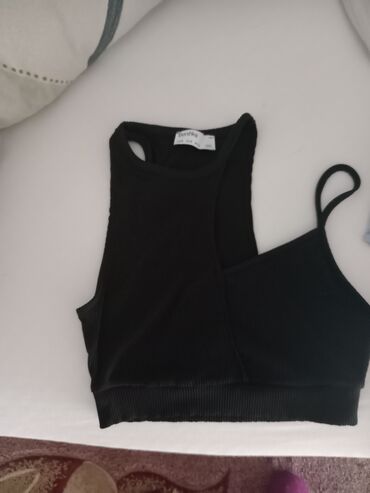 crop top majice new yorker: S (EU 36), Single-colored, color - Black