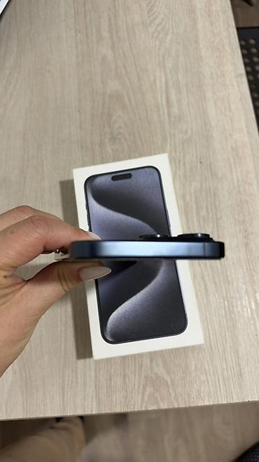Мобильные телефоны и аксессуары: IPhone 15 Pro Max, Б/у, 256 ГБ, Blue Titanium, Кабель, 82 % — 6