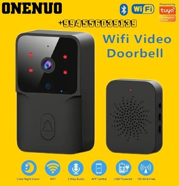 Tuya Smart Qapı Zengi Video qapalı Kamera simsiz wifi 2.4 G destekli
