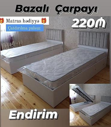 Bazalı çarpayı – endirimli təklif! - Ölçü: tək nəfərlik model - Rəng lalafo.az -da Bazalı çarpayı – endirimli təklif! - Ölçü: tək nəfərlik model - Rəng