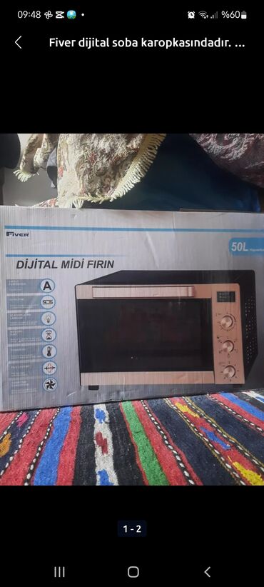 termos caynik: Duxovka Elektrik, rəng - Qızılı, Ayrıca dayanan, Yeni