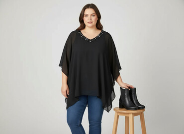 eleganckie ubrania plus size: Hunkemoller, Жіноча блуза, розмір XL
