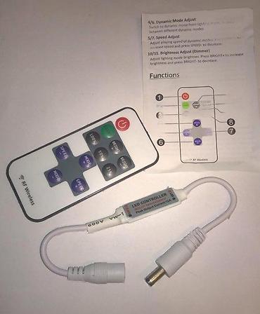 polovni trimeri cena: RF KONTROLER SA DALJINSKIM ZA JEDNOBOJNE LED TRAKE | *Popust u — 5