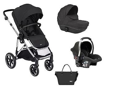95 just do it: KikkaBoo kolica Thea 3in1 set sa autosedištem i tvrdom korpom – Black — 4