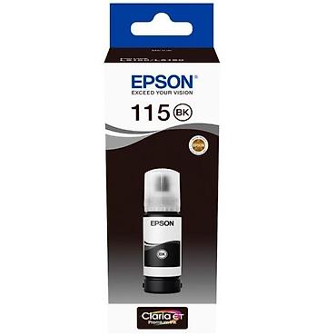 printer wf: Epson 115 EcoTank Pigment BK C13T07C14A Qara Original Mürəkkəb Bottle — 1