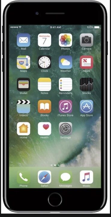 Apple iPhone: IPhone 7 Plus, 32 GB, Qara, Simsiz şarj, Face ID
