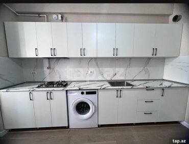 Sifarişlə mətbəx mebeli: Mətbəx mebeli – sifarişlə hazırlanır - Standart hündürlükdə — 6