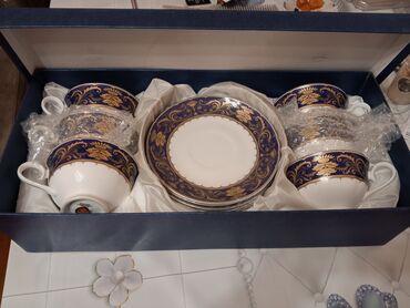 Fincanlar: Fincanlar, rəng - Göy, 6 ədədli dəst — 7