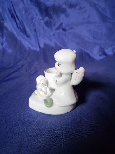 Ostali kućni dekor: Porcelanski svecnjak nov andjeo. Svecnjak nov,mereni najistureniji — 6