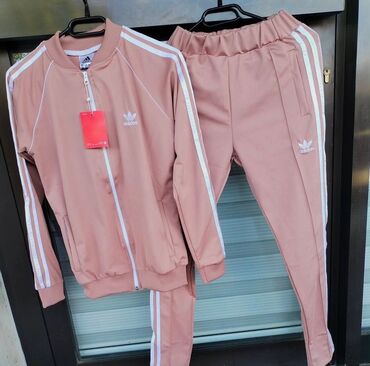 Gornji i donji deo: Adidas, M, Prugasti, bоја - Ljubičasta — 17