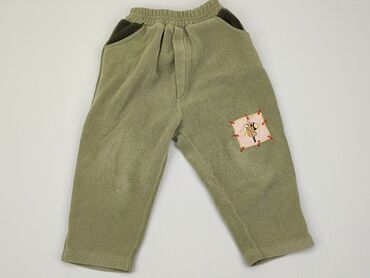 spodnie dresowe khaki: Spodnie dresowe, 12-18 m, stan - Dobry