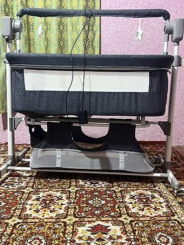 платье детская: Детская прикроватная кроватка-колыбель INING BABY (серый меланж) - — 3