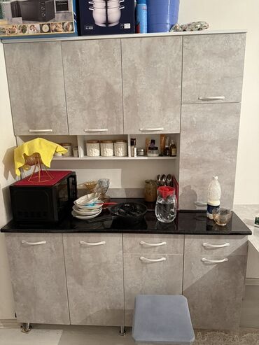 ручки с камнями для кухонной мебели: Ашкана гарнитуру, Колдонулган, түсү - Боз